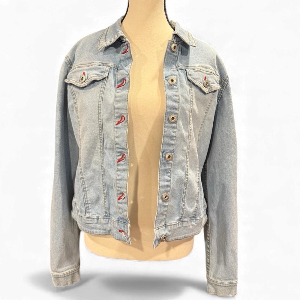 Vintage Ecko Red Light Wash Denim Jacket – Size L